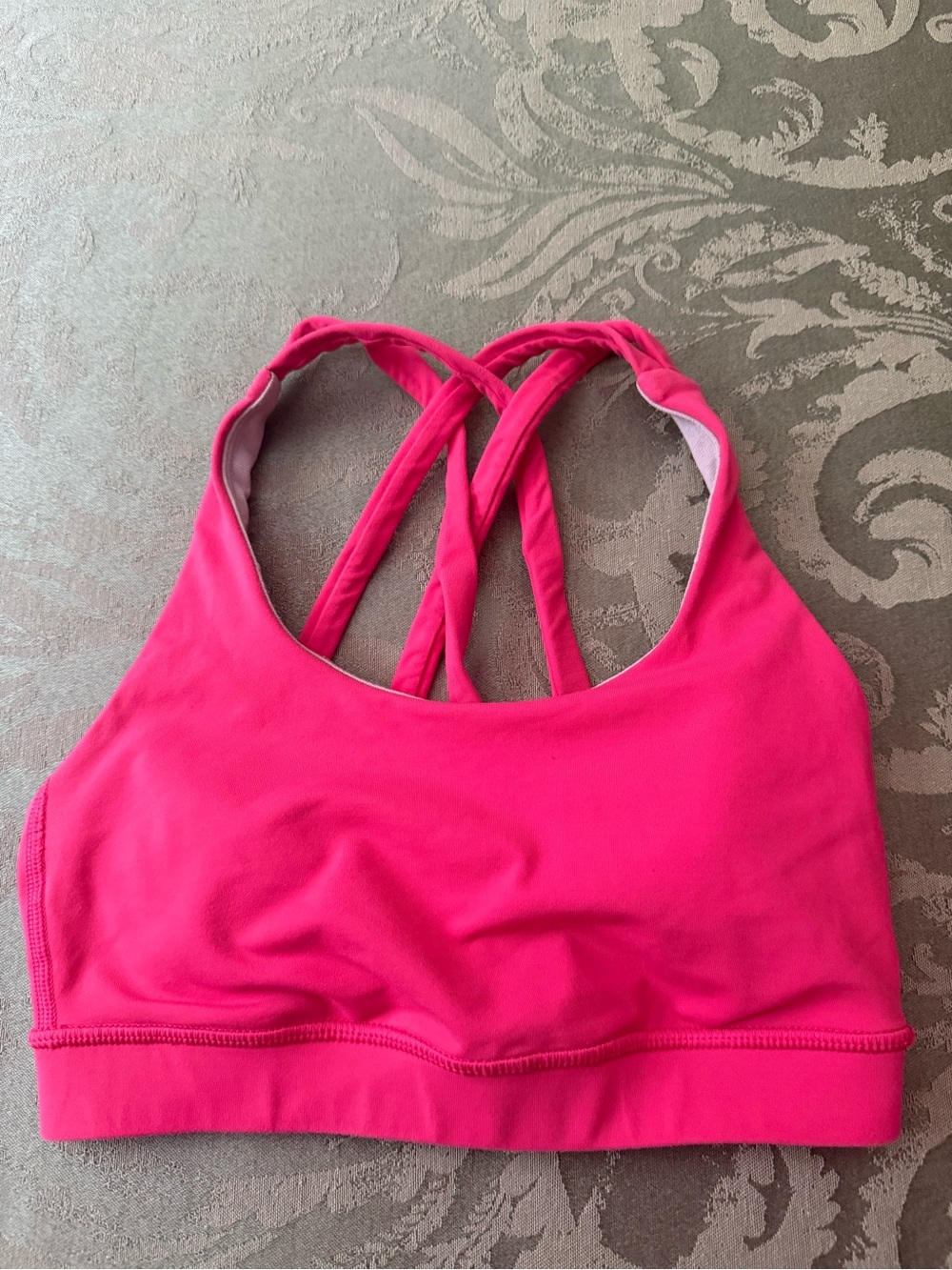Lululemon Women's Crisscross Back Sports Bra - Hot Pink size 2